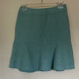 GAP Teal A-Line wool Skirt